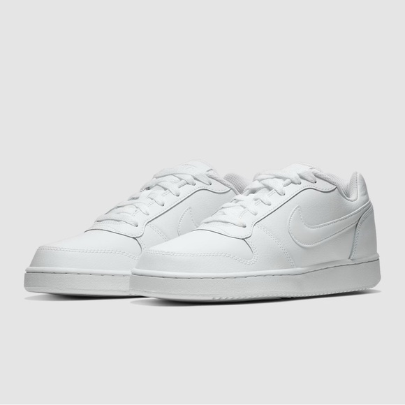 🧡 NIKE 🧡 White Leather Ebernon Low - Brand NEW in Box - Size 6 - Picture 2 of 7